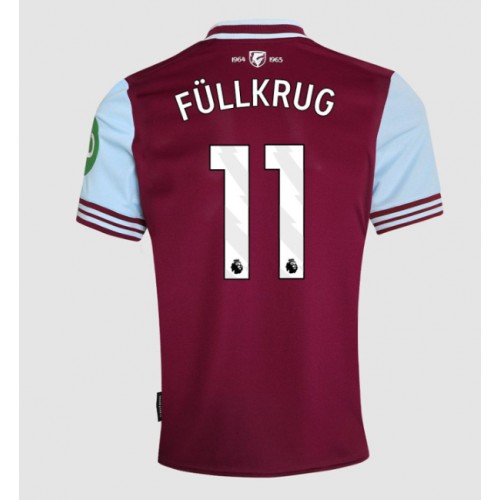 Moški Nogometni dresi West Ham United Niclas Fullkrug #11 Domači 2024-25 Kratek Rokav